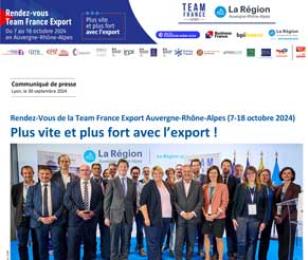 Rendez-Vous Team France Export 7-18 octobre 2024 - Plus vite et plus fort avec l'export !